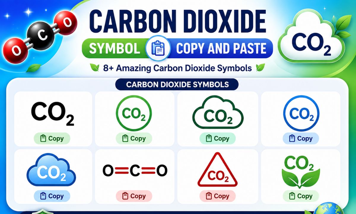 Carbon Dioxide Symbol 
