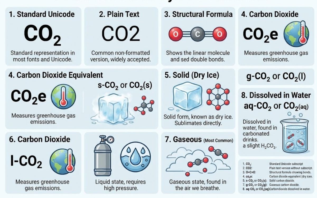 Carbon Dioxide Symbol 
