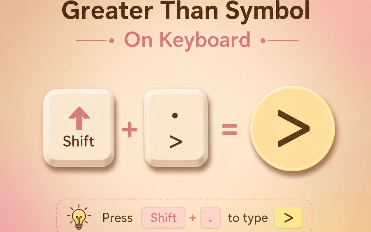 Greater Than Symbol