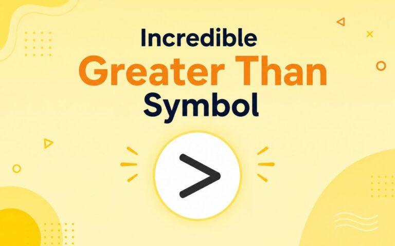 Greater Than Symbol