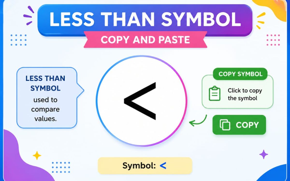 Less Than Symbol