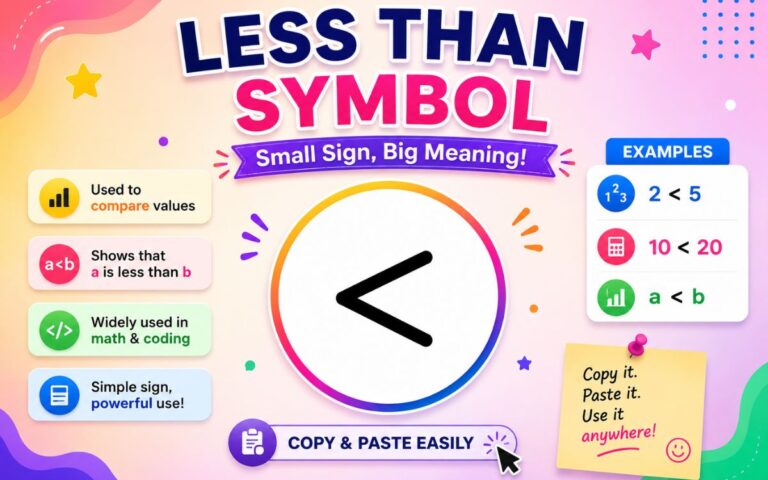 Less Than Symbol