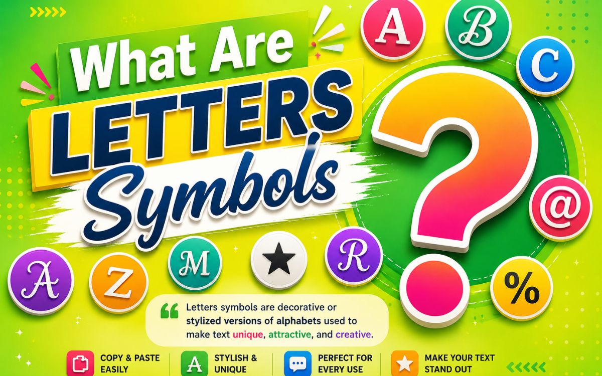 Letters Symbols