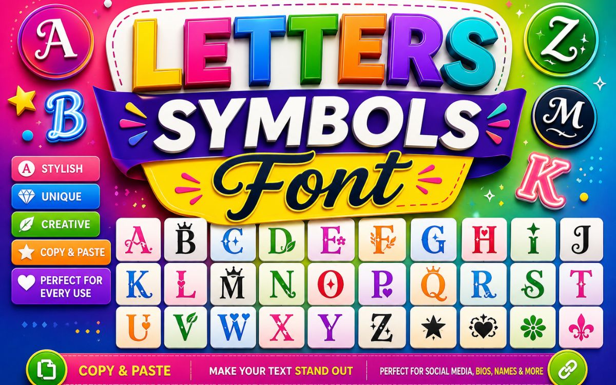 Letters Symbols