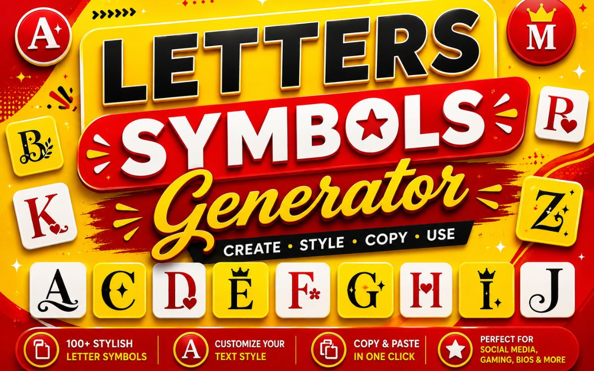 Letters Symbols