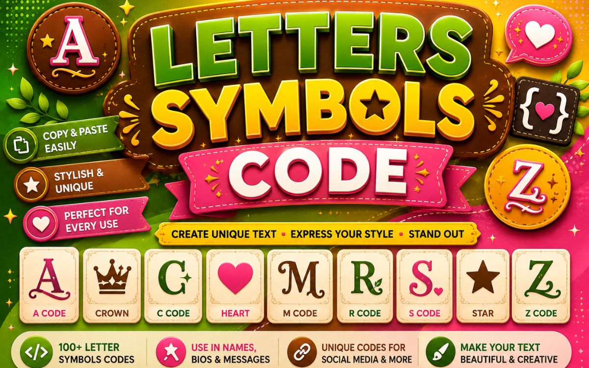 Letters Symbols