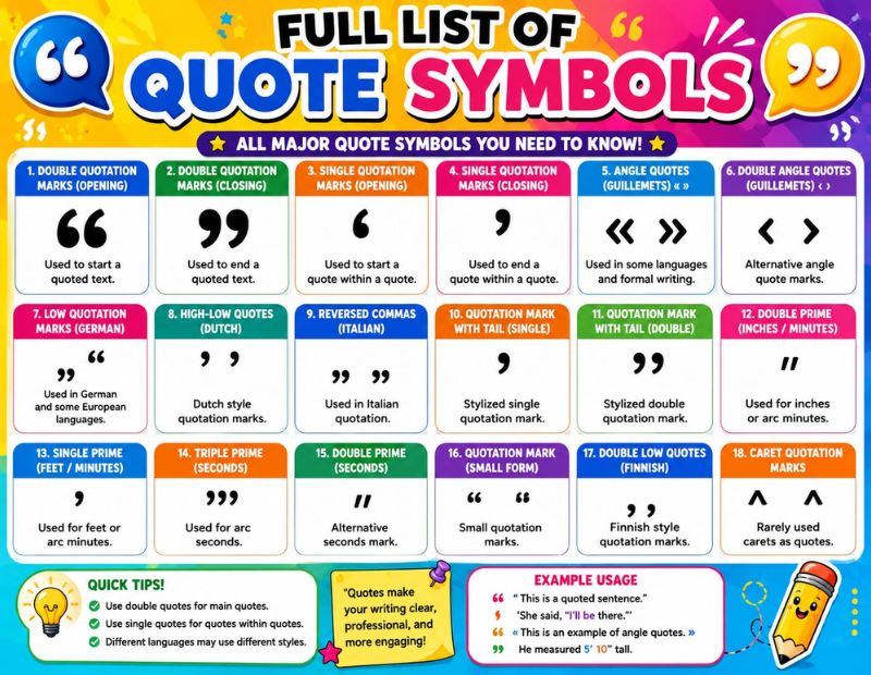 Quote Symbols 