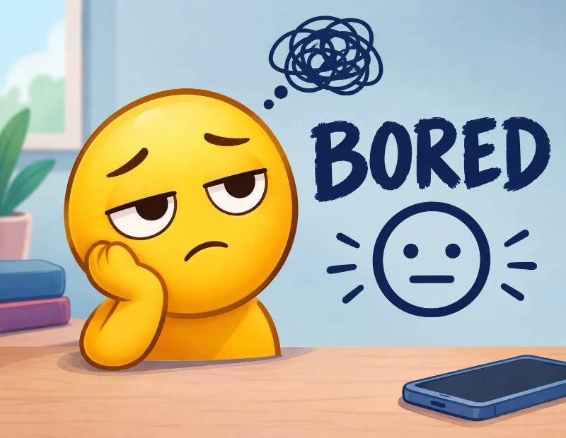 Bored Sign Symbol