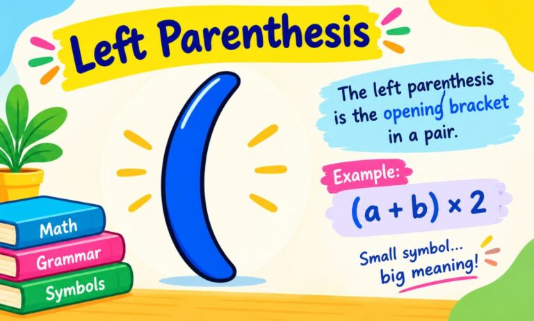 Left Parenthesis Symbol