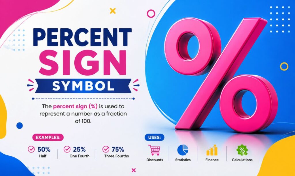 Percent Sign Symbol