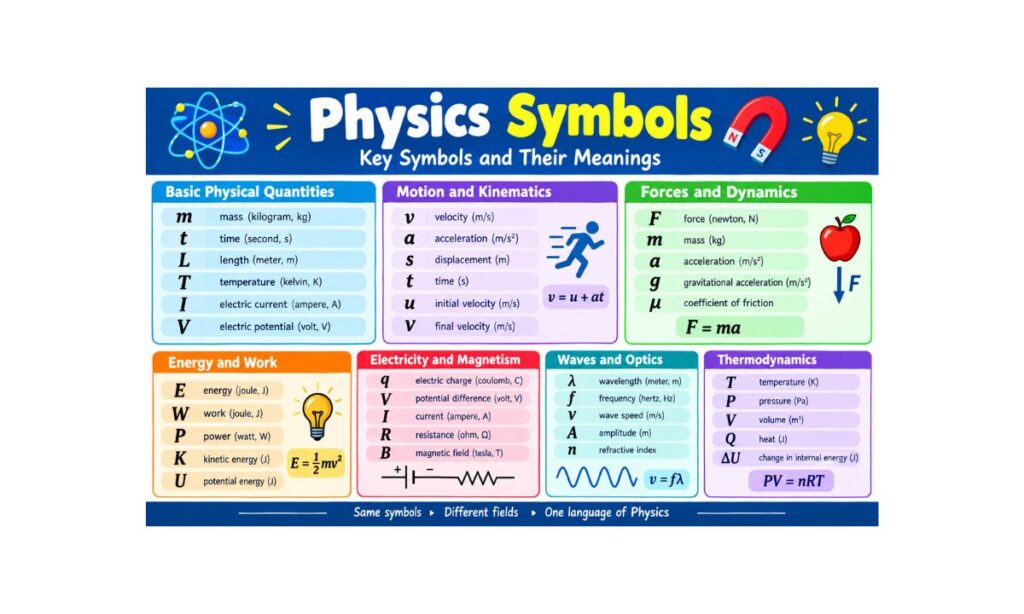 Physics Symbols