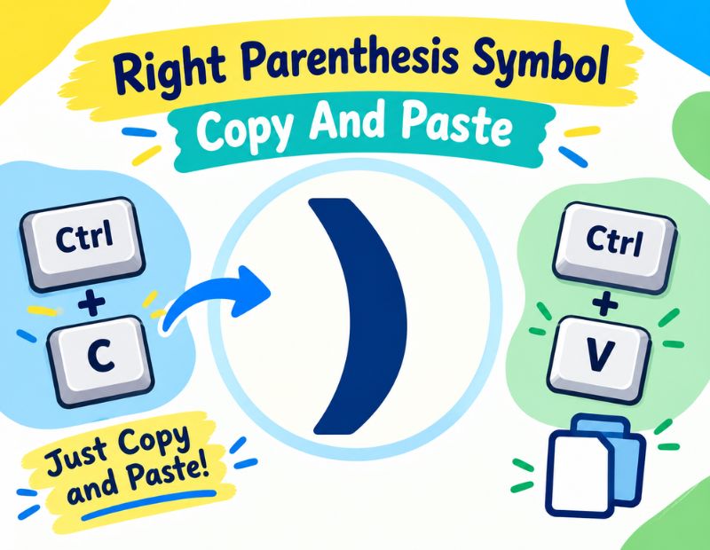 Right Parenthesis Symbol 