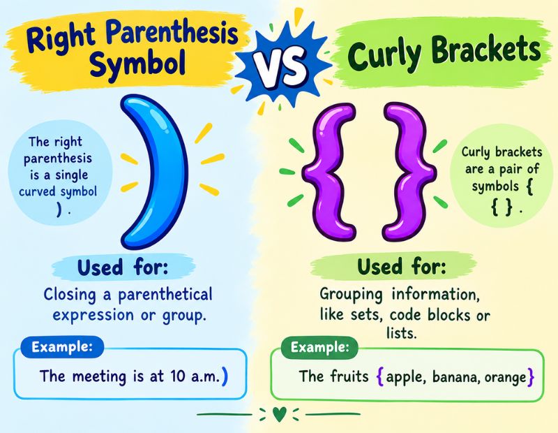 Right Parenthesis Symbol 