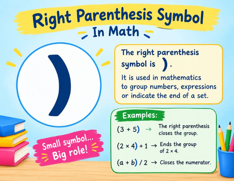 Right Parenthesis Symbol 