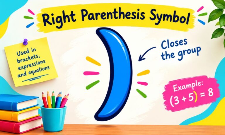 Right Parenthesis Symbol