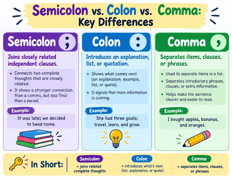 Semicolon Symbol
