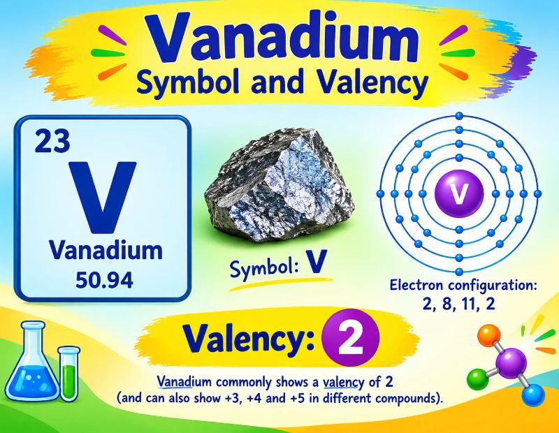 Vanadium Symbol 