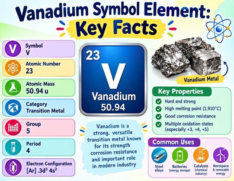 Vanadium Symbol 