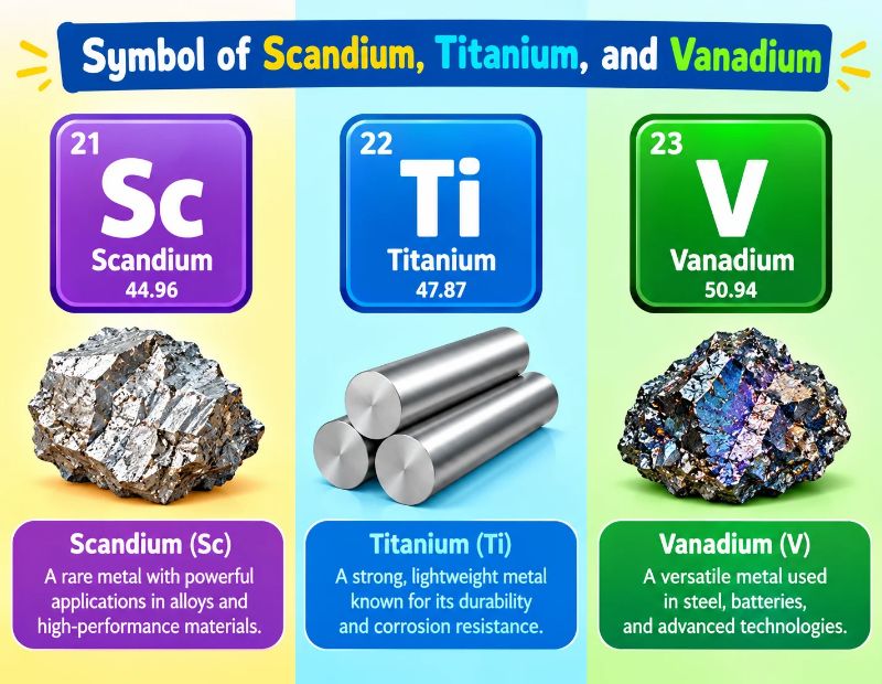 Vanadium Symbol 