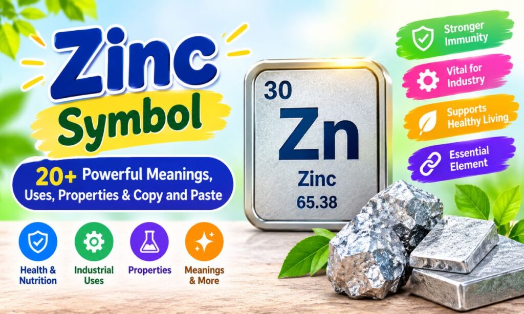 Zinc Symbol