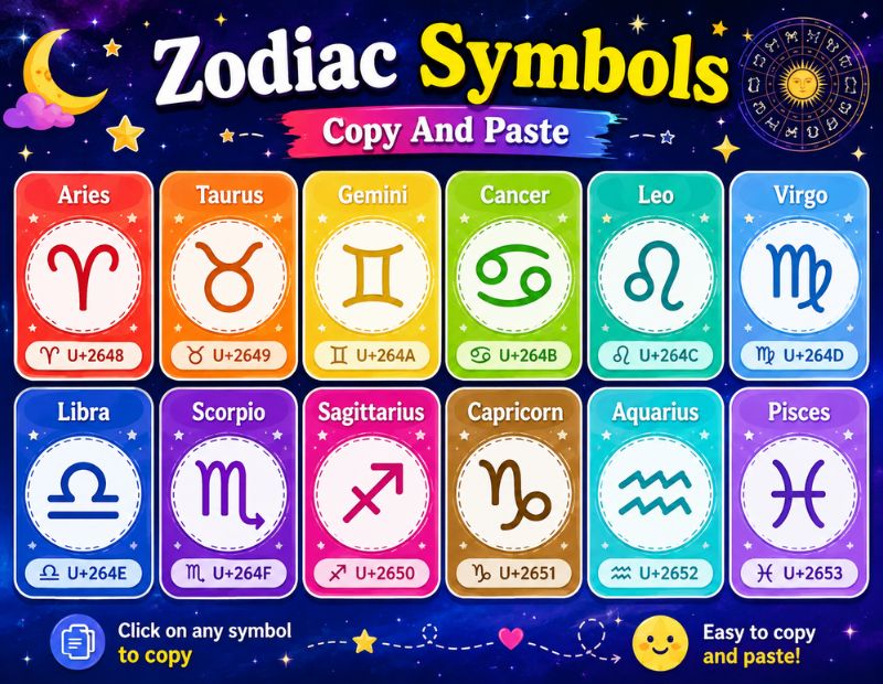 Zodiac Symbols