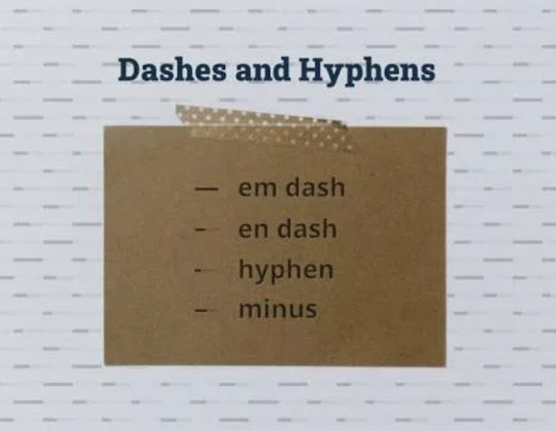 Hyphen Symbol