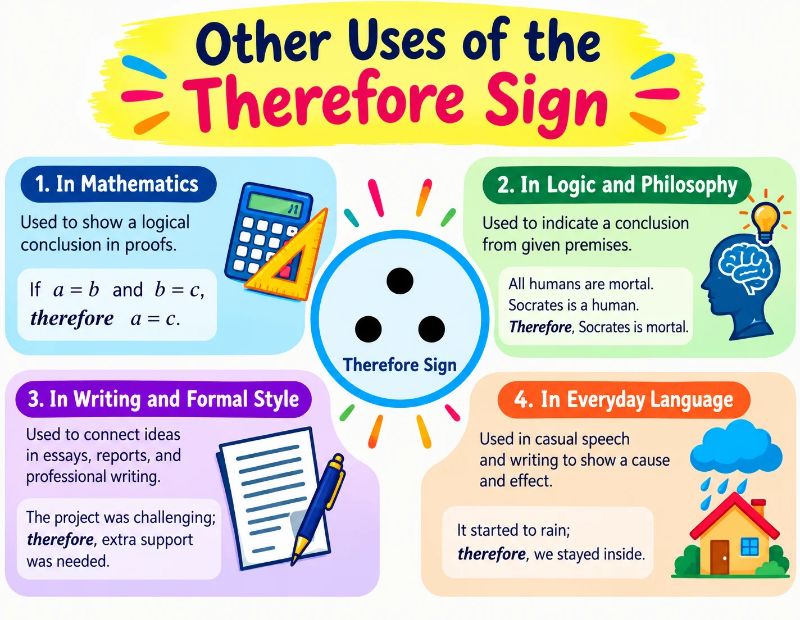 Therefore Sign Symbol