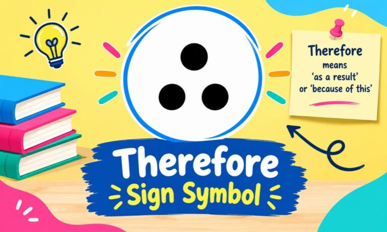 Therefore Sign symbol
